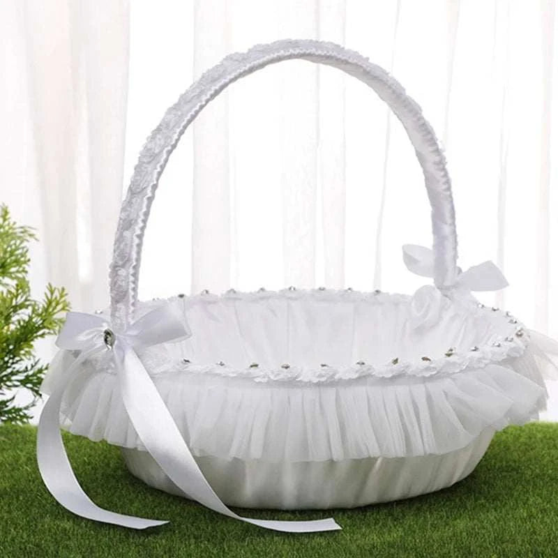 Flower Girl Baskets for Weddings Large Wedding Baskets for Flower Girl