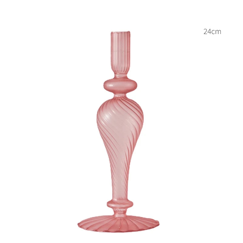 Pink Wedding Table Centerpieces Candle Holder Wedding Decoration Flower Vase Home Decoration Accessories Vases Room Decor