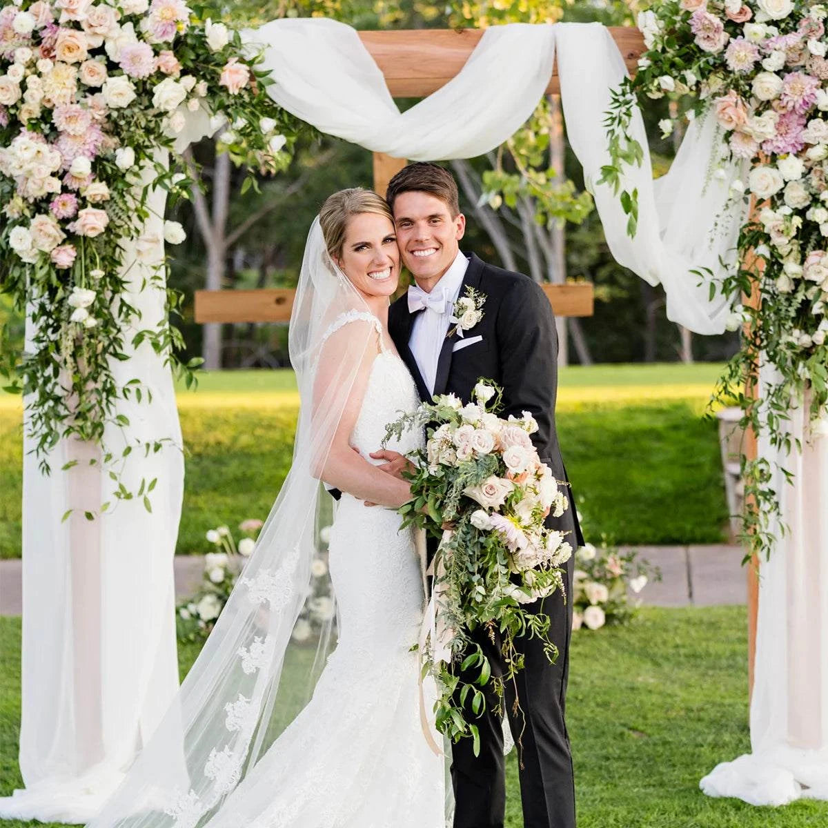 Wedding Arch Drape Chiffon Fabric Draping Curtain Drapery Wedding Birt