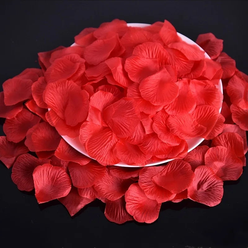 500Ps 5*5CM Artificial White Rose Petal For Wedding Party Decoration Romantic Flower Silk Petals Rosas Para Casamento Supplies