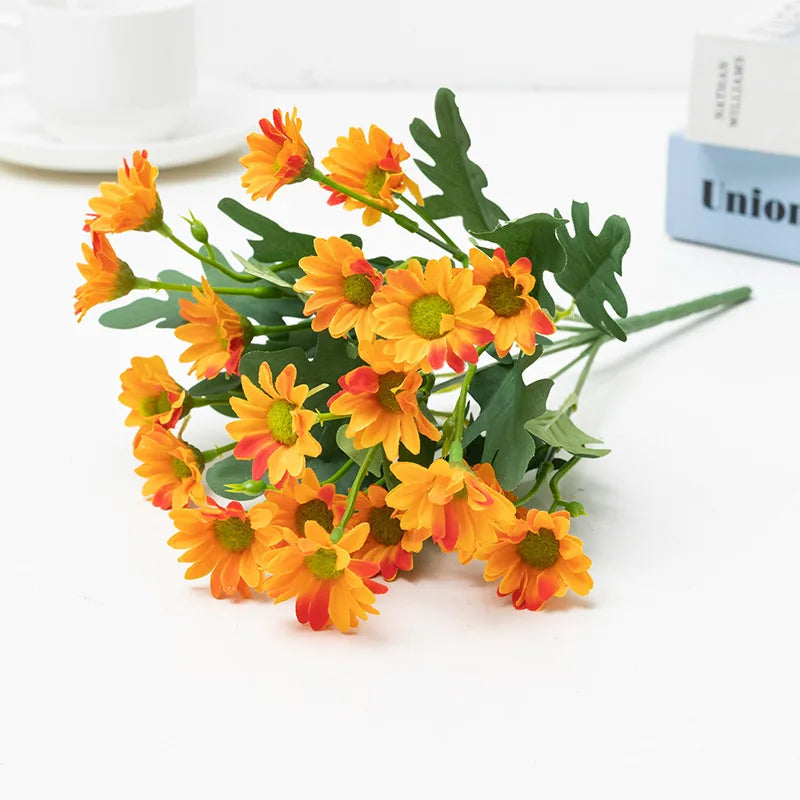 21 Heads Of Sunflowers Small Daisies Bouquets Of Chamomile Wedding Dec