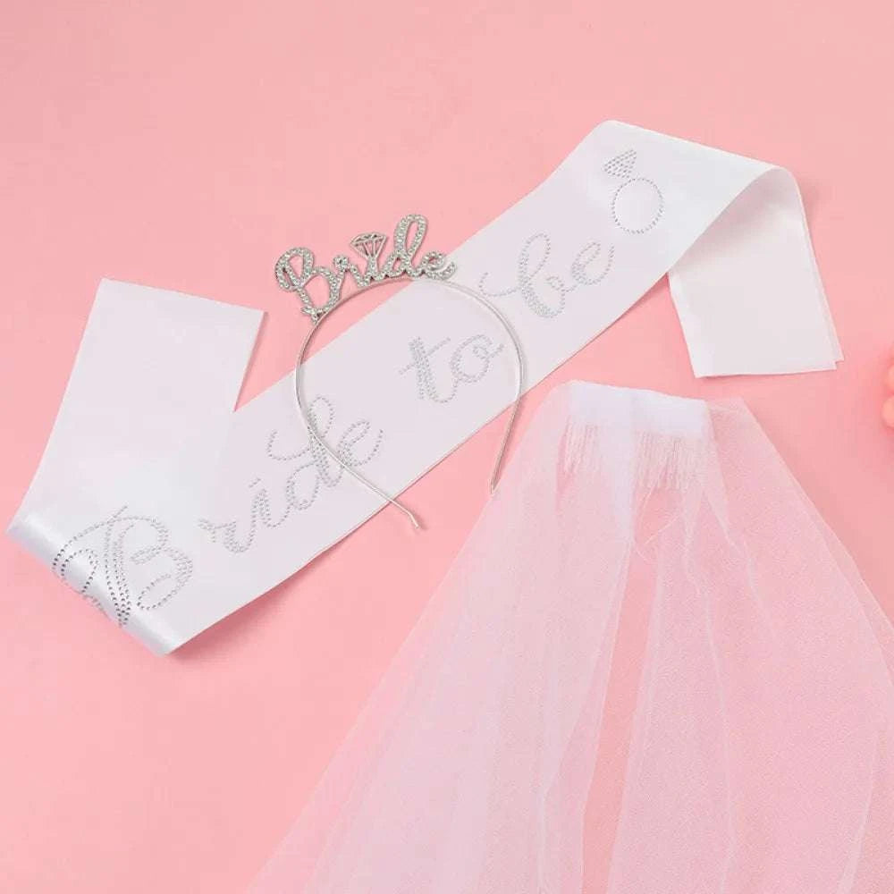 3pcs Wedding Engagement Party Bridal Shower Decorations Supplies Bride