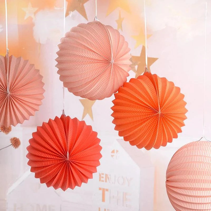 20cm Paper Lanterns Watermelon Lantern Pleated Wedding Party Birthday