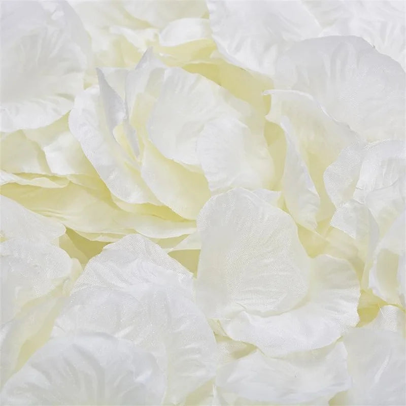 500Ps 5*5CM Artificial White Rose Petal For Wedding Party Decoration Romantic Flower Silk Petals Rosas Para Casamento Supplies