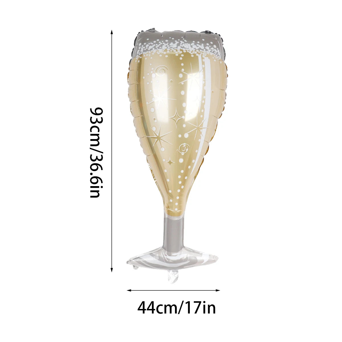 Champagne glass aluminum foil balloon, suitable for wedding, birthday, bar, anniversary decoration, gift champagne glass balloon