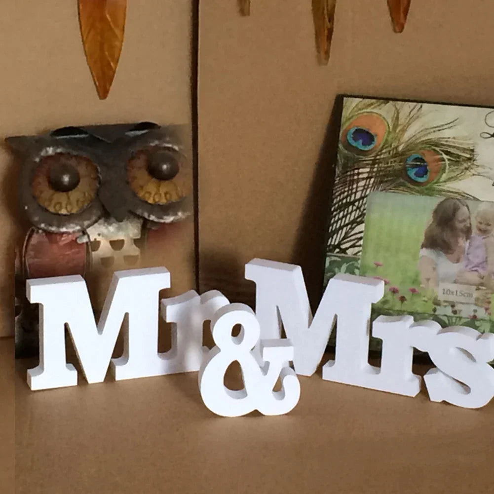 Wedding Anniversary Wedding Decoration Letter Ornament Wedding Table Mr & Mrs Mr & Mrs Signs Venue Decorations