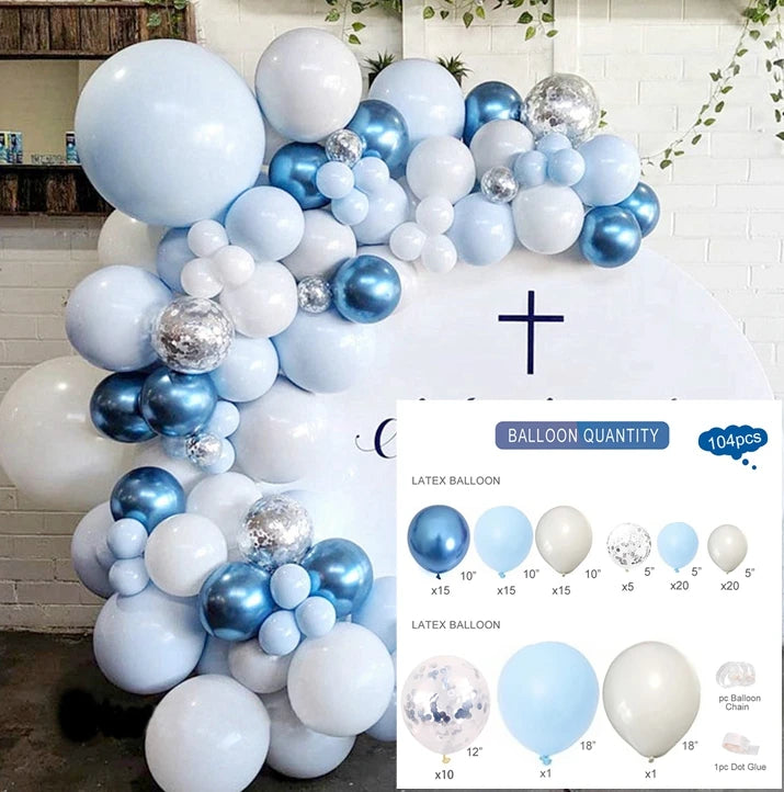 Balloon Garland Arch Kit Wedding Birthday Party Decoration Kids Adult Globos Wedding Party Supplies Latex Ballon Baby Shower Boy