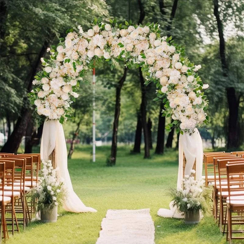 100cm DIY Wedding Flower Wall Decoration Arrangement Supplies Silk Peo