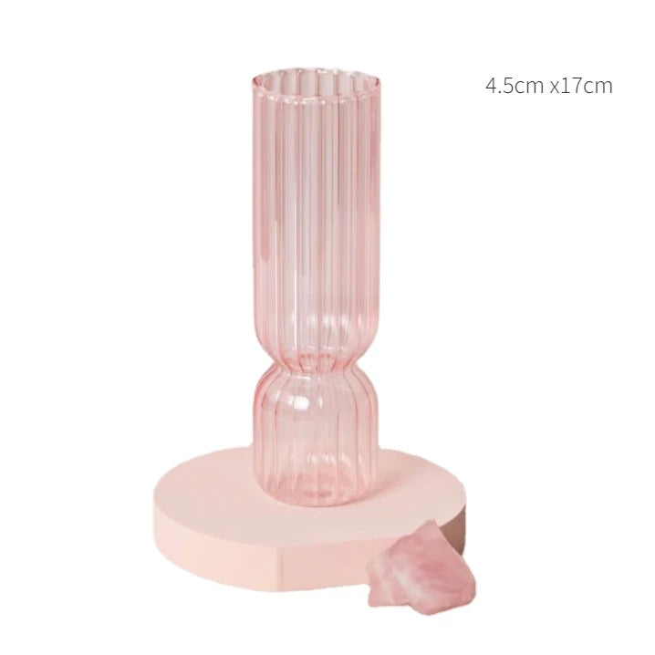 Pink Wedding Table Centerpieces Candle Holder Wedding Decoration Flower Vase Home Decoration Accessories Vases Room Decor