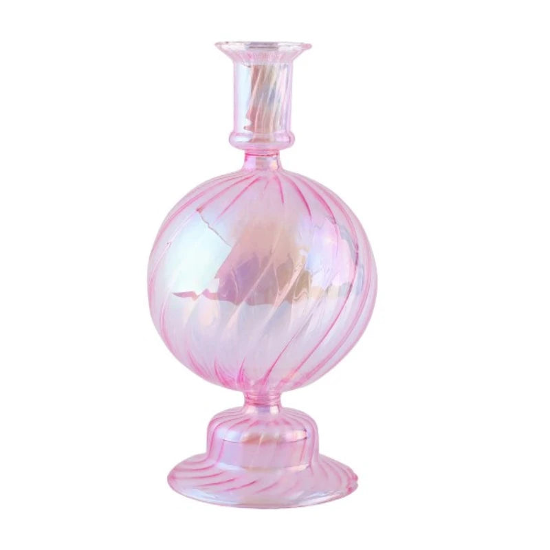 Pink Wedding Table Centerpieces Candle Holder Wedding Decoration Flower Vase Home Decoration Accessories Vases Room Decor