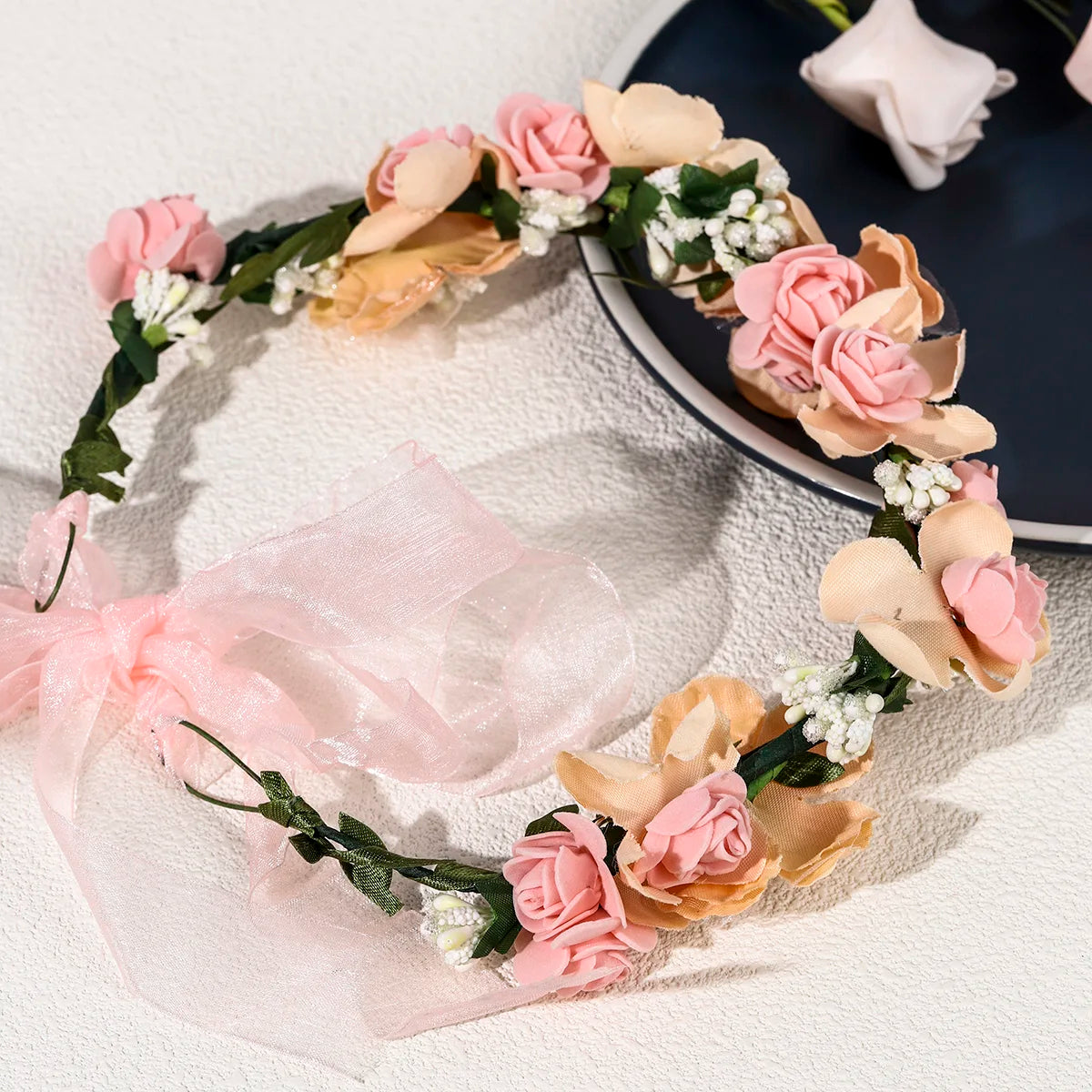 Boho Bridal Floral Hair Crown