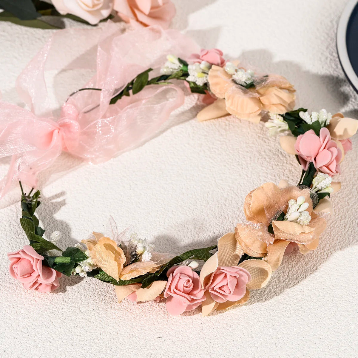 Boho Bridal Floral Hair Crown