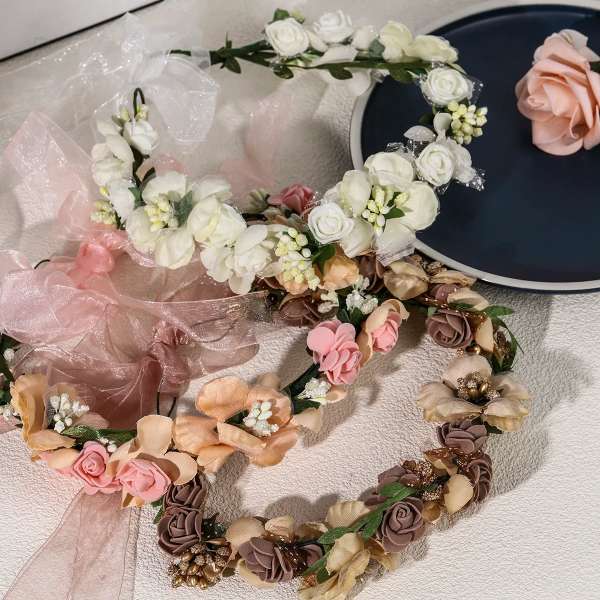 Boho Bridal Floral Hair Crown