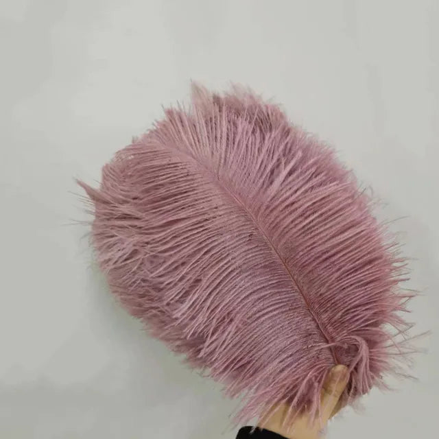 Pink Crystal Feather Bridal Fan