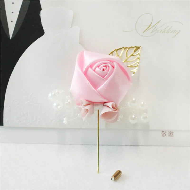 Rose Groom Wedding Boutonniere