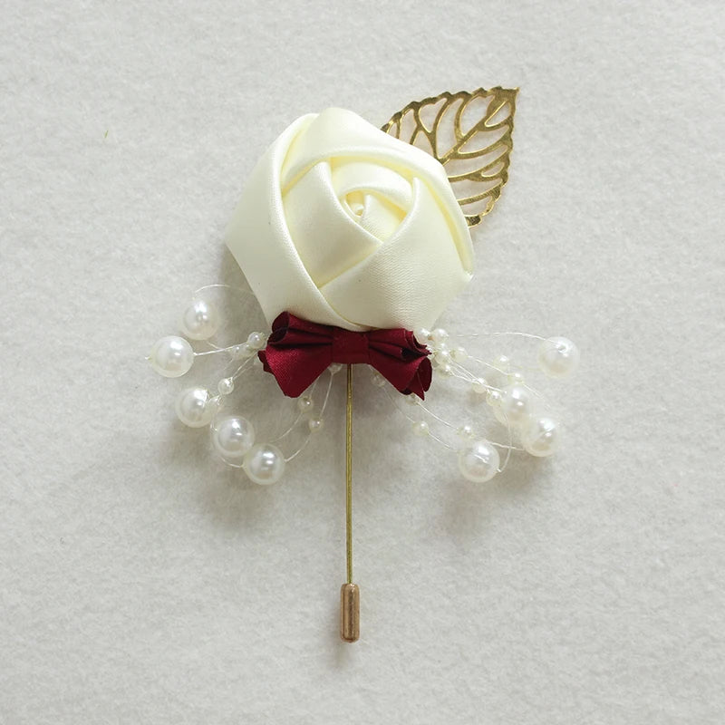 Rose Groom Wedding Boutonniere