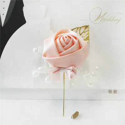 Rose Groom Wedding Boutonniere