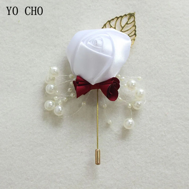 Rose Groom Wedding Boutonniere