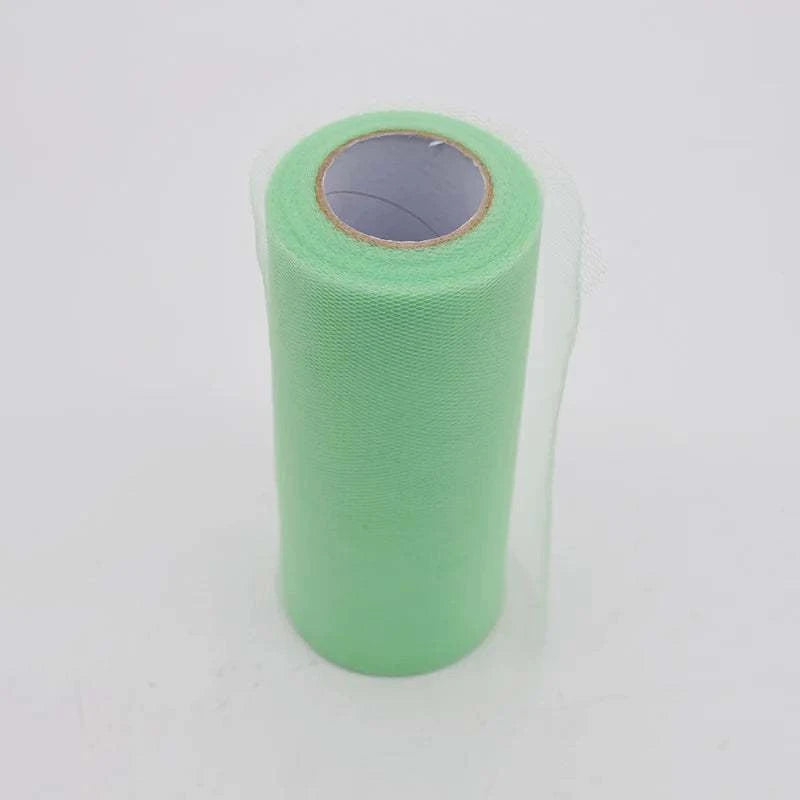 25Yards/Lot 6inch Tissue Tulle Roll Wedding Decoration Tutu Spool Craf