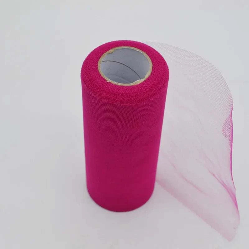 25Yards/Lot 6inch Tissue Tulle Roll Wedding Decoration Tutu Spool Craf