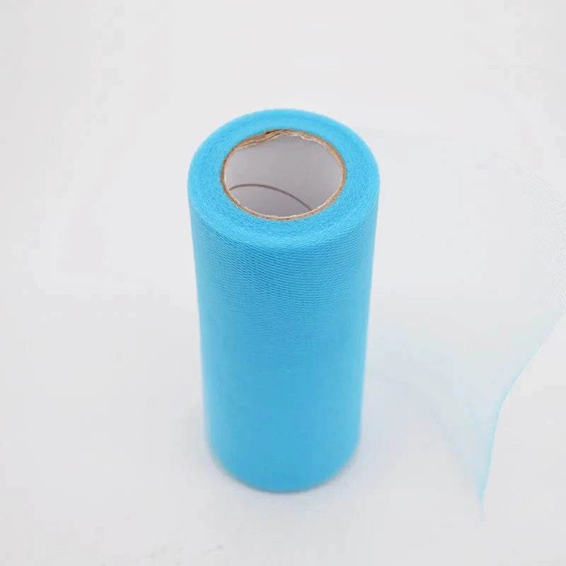 25Yards/Lot 6inch Tissue Tulle Roll Wedding Decoration Tutu Spool Craf