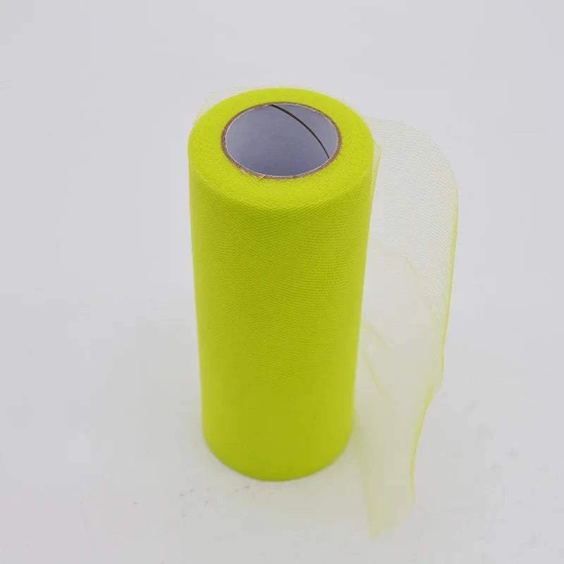 25Yards/Lot 6inch Tissue Tulle Roll Wedding Decoration Tutu Spool Craf