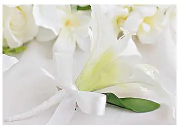 Rose Lily Cascading Bridal Bouquet