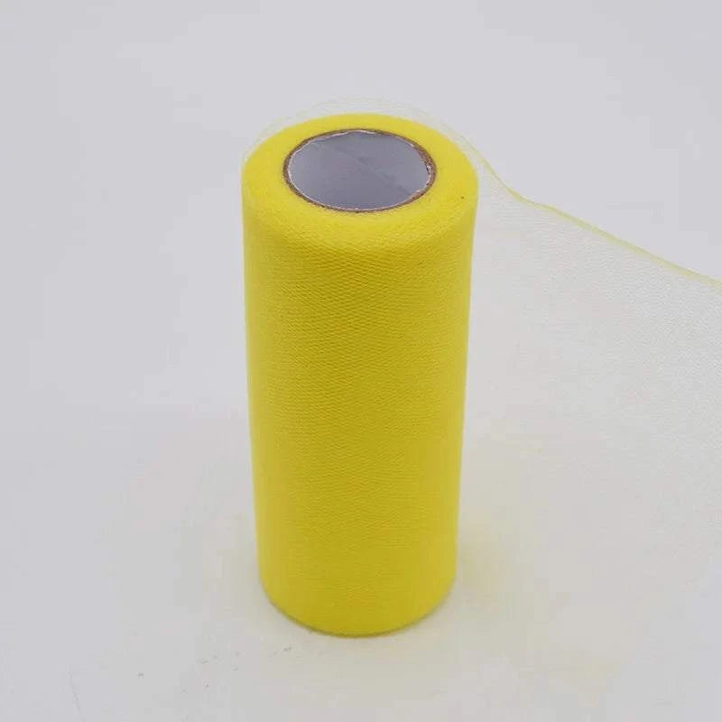 25Yards/Lot 6inch Tissue Tulle Roll Wedding Decoration Tutu Spool Craf
