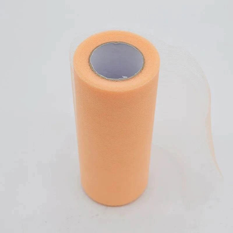 25Yards/Lot 6inch Tissue Tulle Roll Wedding Decoration Tutu Spool Craf