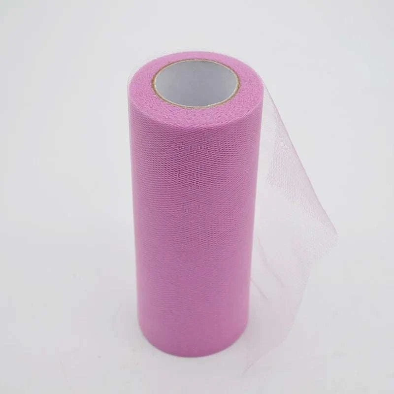 25Yards/Lot 6inch Tissue Tulle Roll Wedding Decoration Tutu Spool Craf