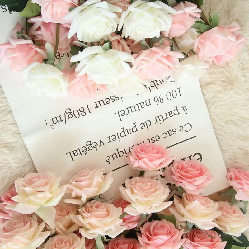 Real Touch Artificial Roses – 10 Piece Set