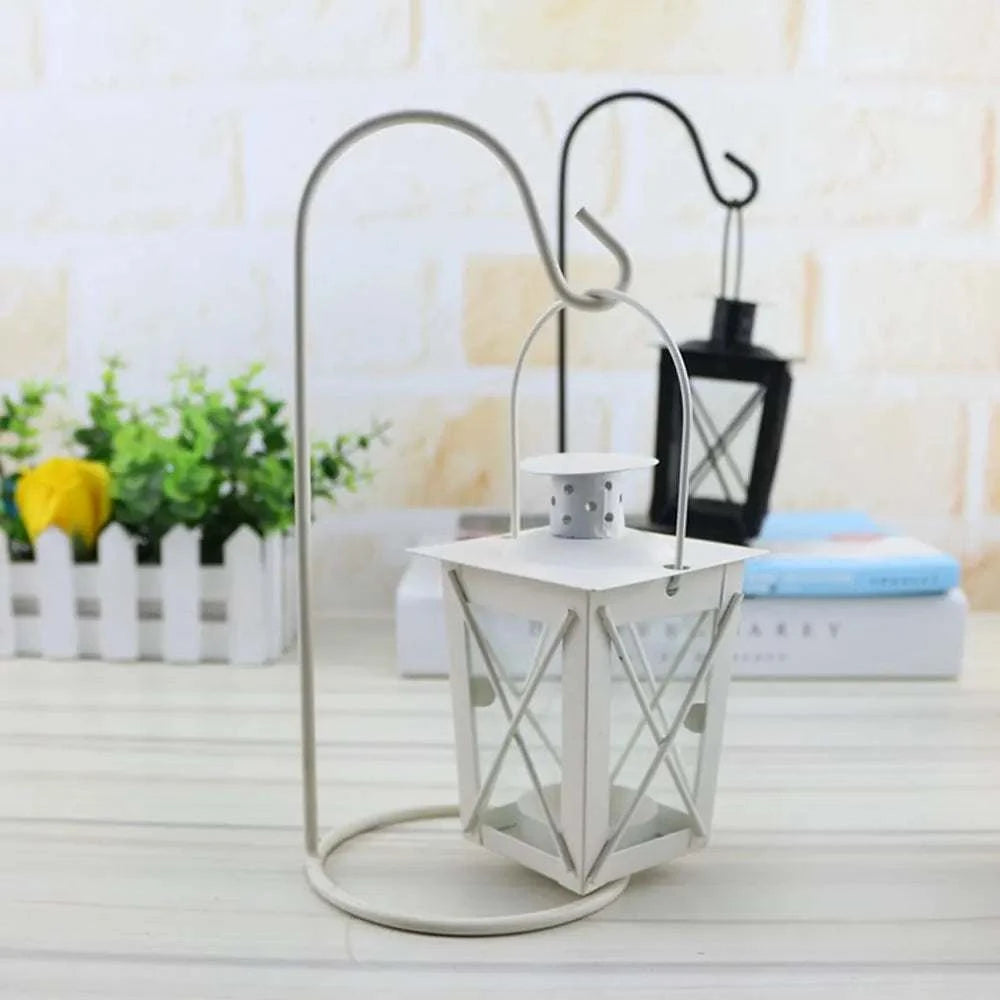 Wrought Iron Romantic Wedding Moroccan Lantern Home Decor Candle Holde