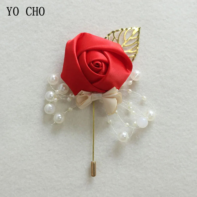 Rose Groom Wedding Boutonniere
