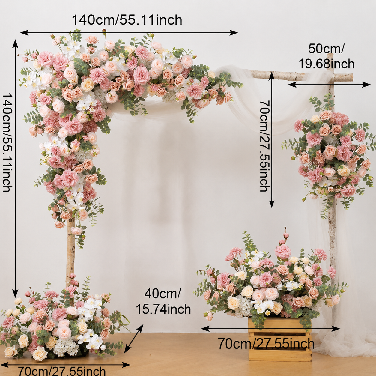 Wedding Floral Swag - Various Styles and Colors