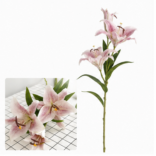 Real Touch Stargazer Lily Stem – Multiple Colors