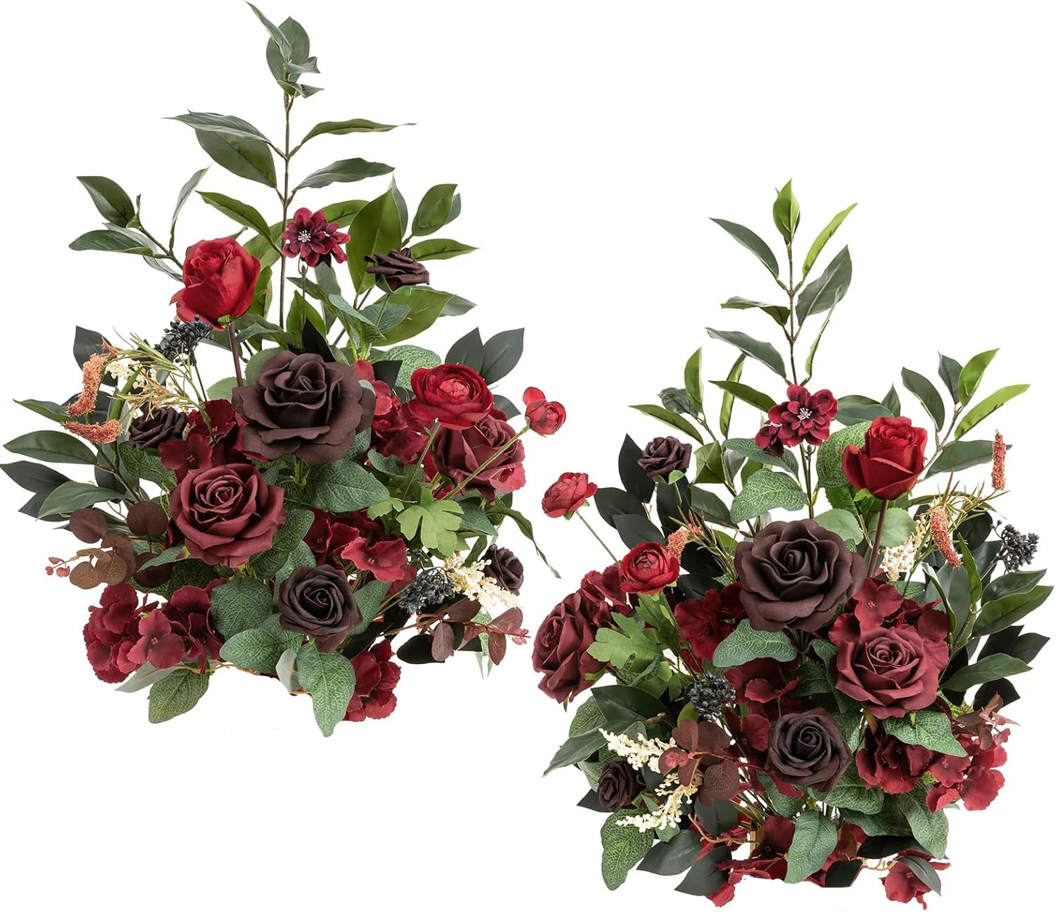 Premium White Green Floral Centerpiece Wedding Decor
