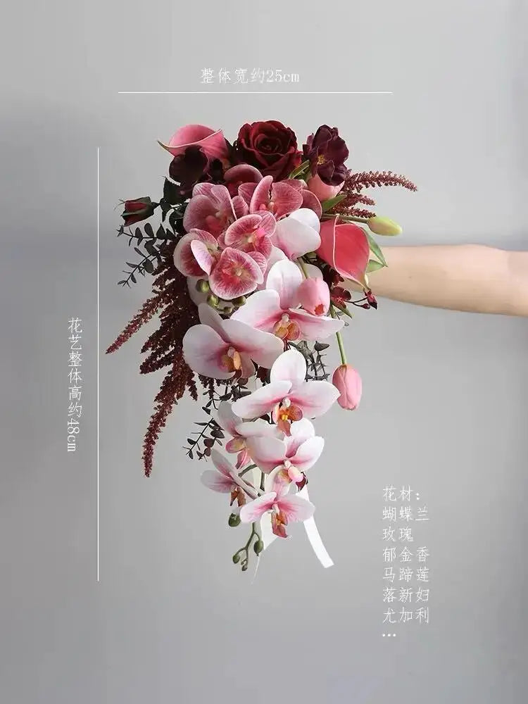 Premium Waterfall Cascading Bridal Bouquet