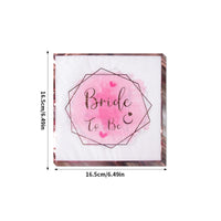 Bachelorette Party pink Bride To Be Party Disposable Tableware Plates Napkins Bridal Shower Gift Wedding Decoration hen party