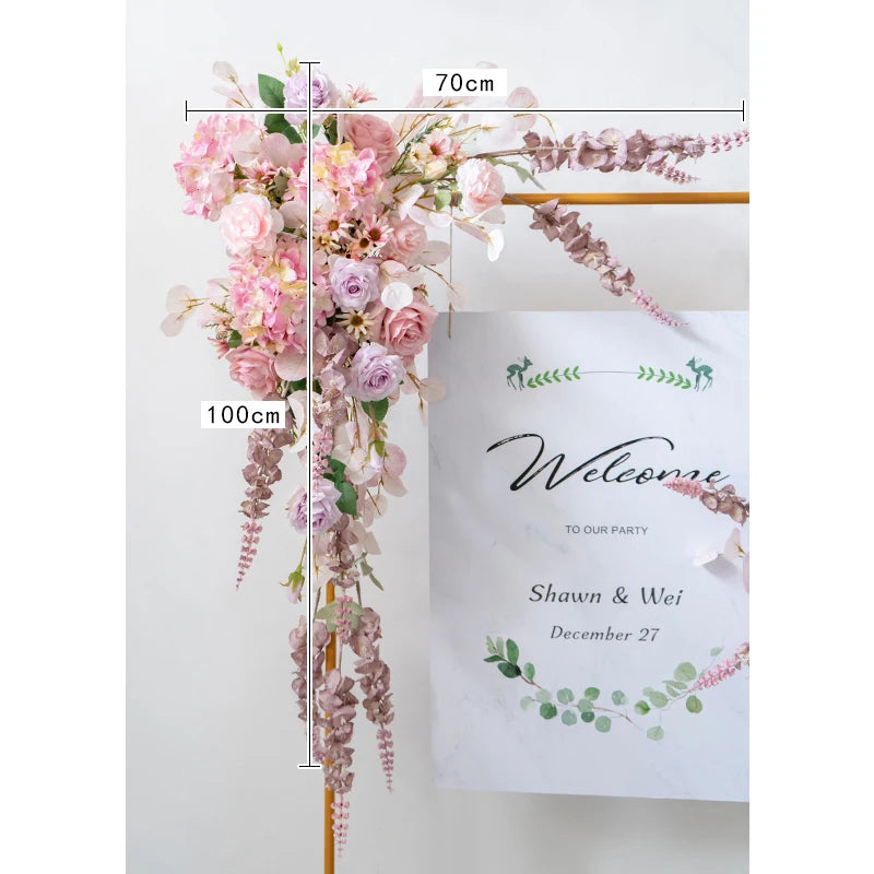 Pink Purple Flower Arrangement Pieces