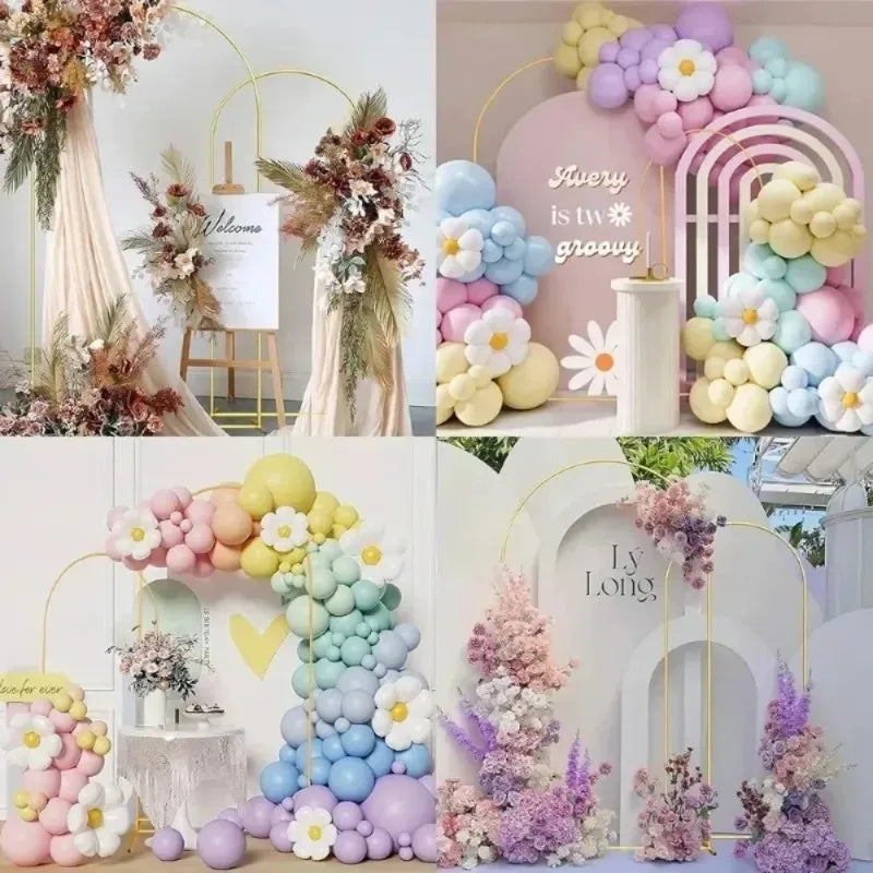 Gold Wedding Arch Stand Event Backdrop Frame