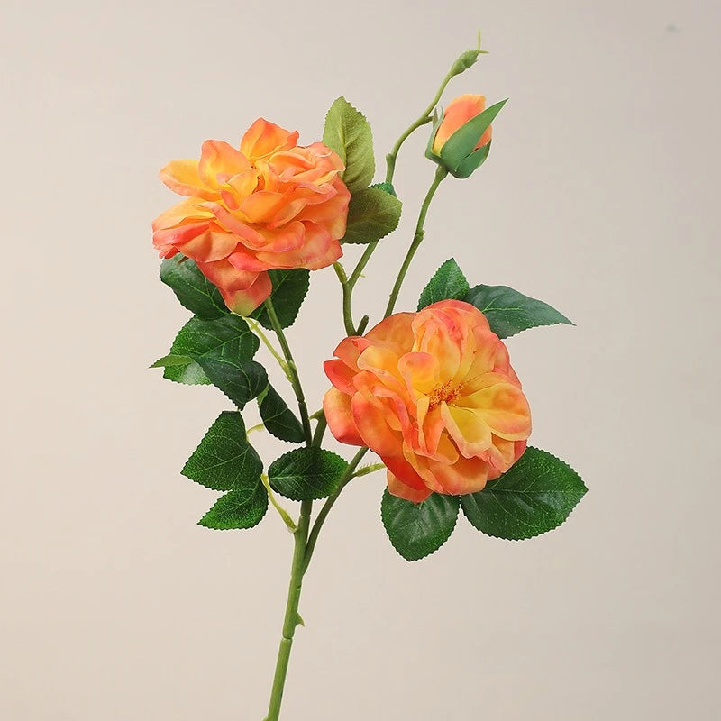 25in Artificial Garden Rose Stems