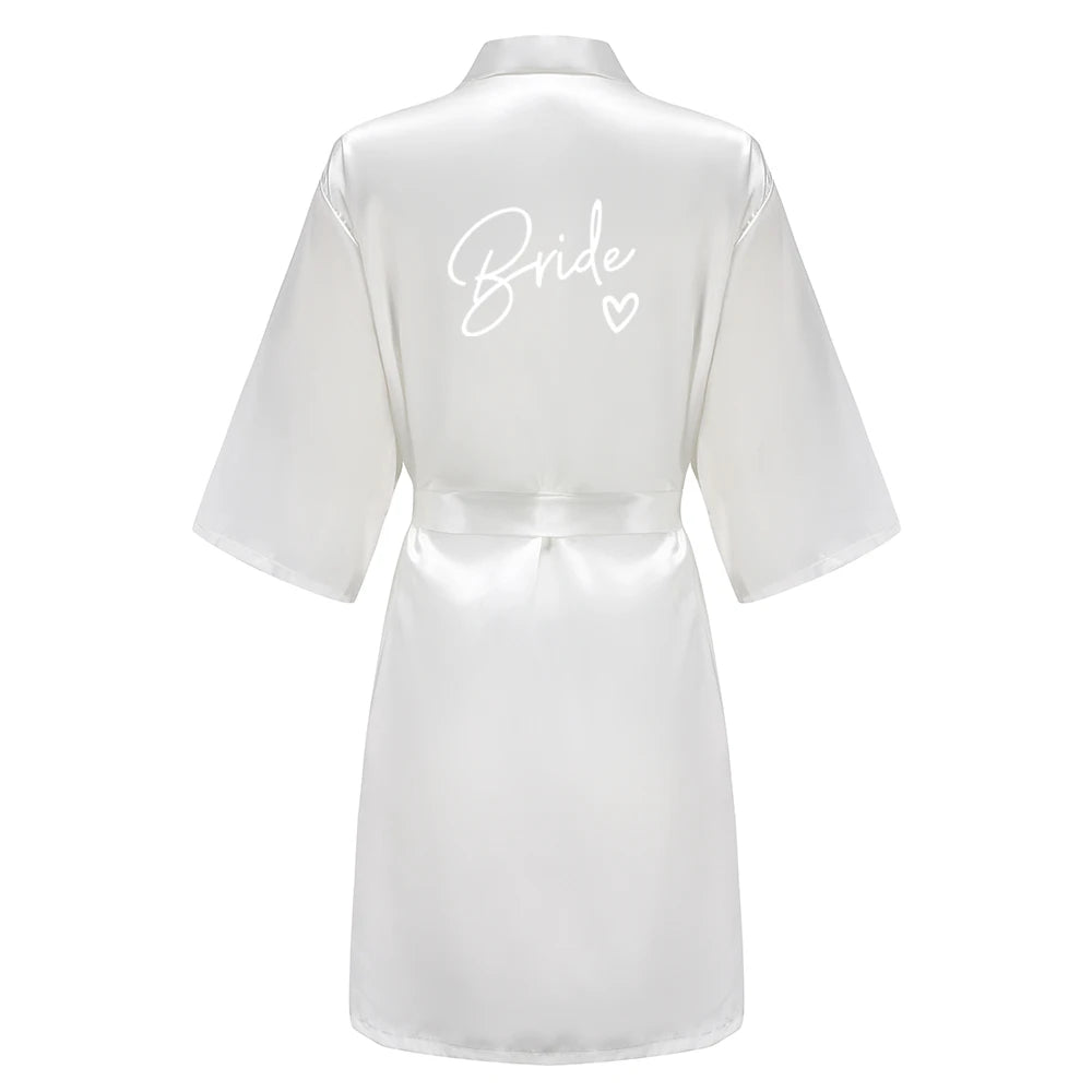 Kimono Satin Robes for the Wedding Party