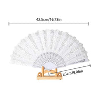 Fashion Wedding White Folding Fan Wedding Cosplay Party Home Decorativ