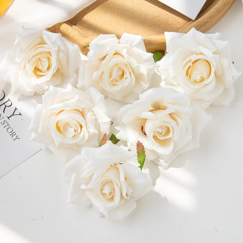 Silk Rose Heads