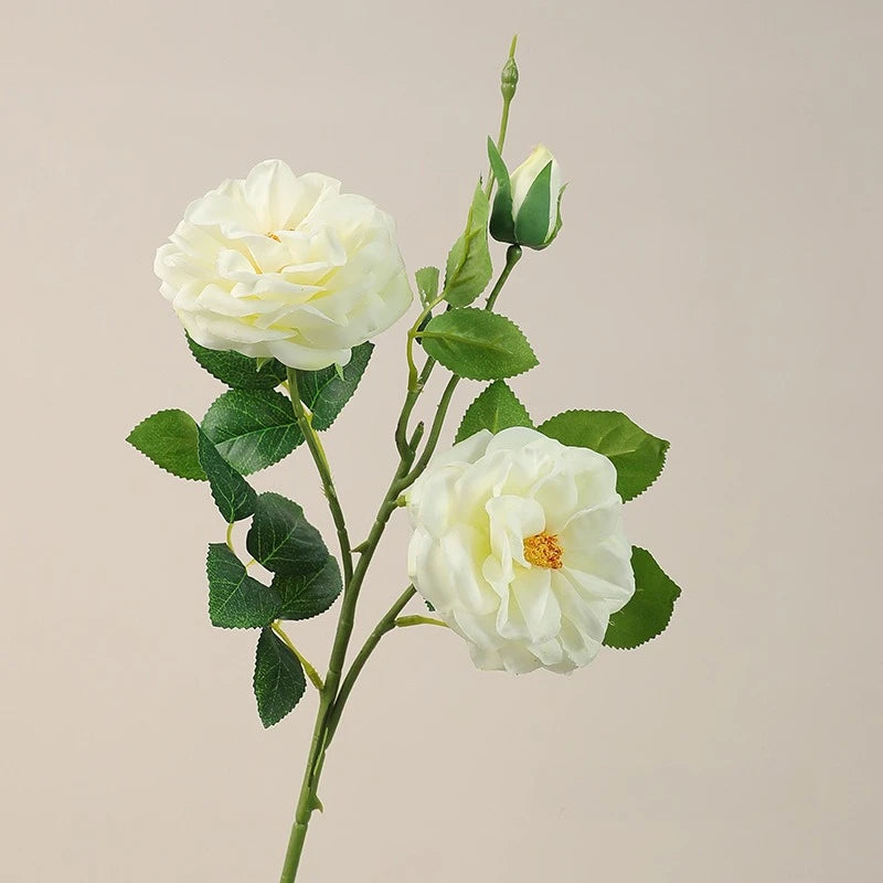 25in Artificial Garden Rose Stems