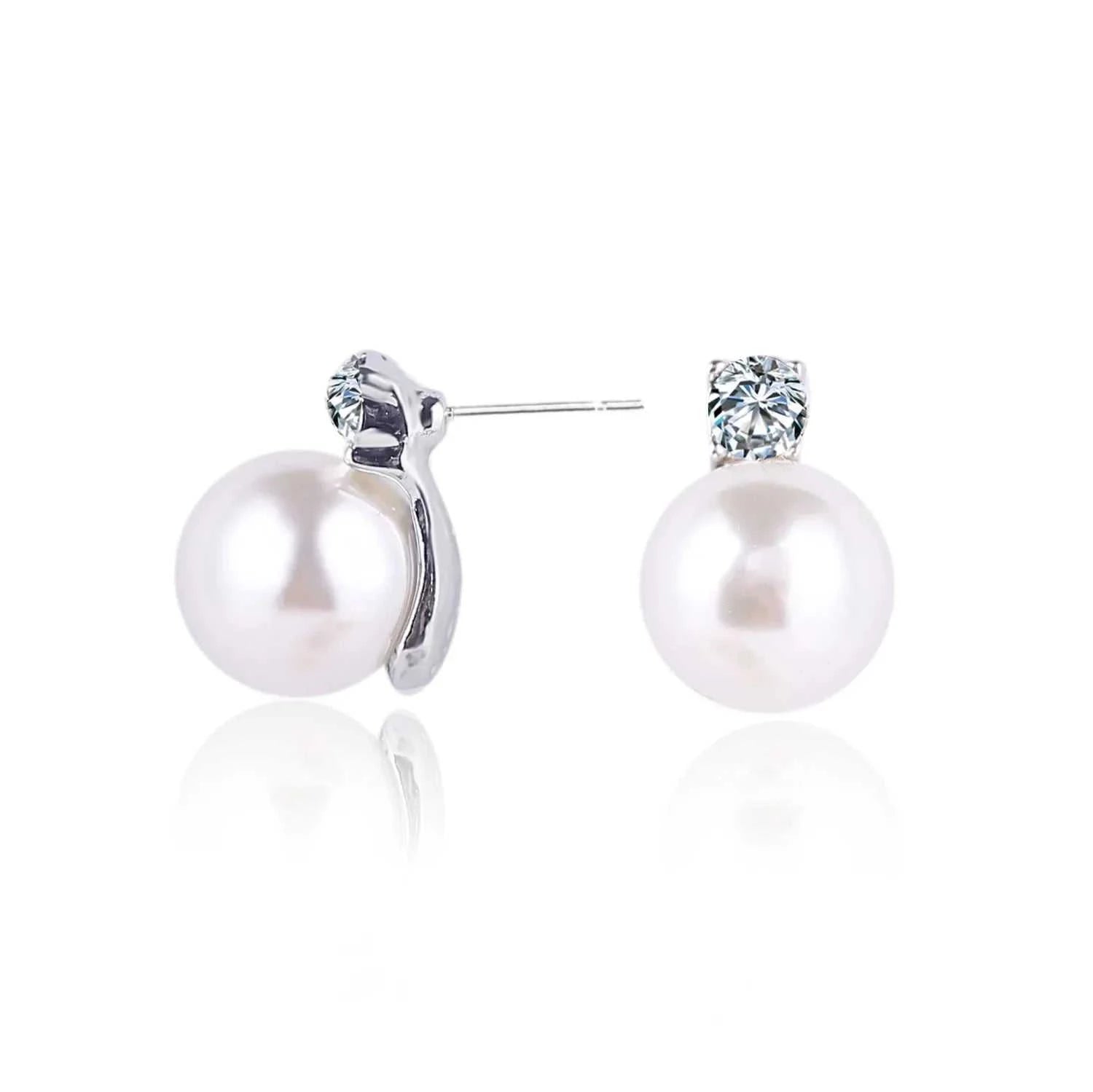 Korean Imitation Pearls Fake Piecring Ear Ring For Women Girl Trendy C