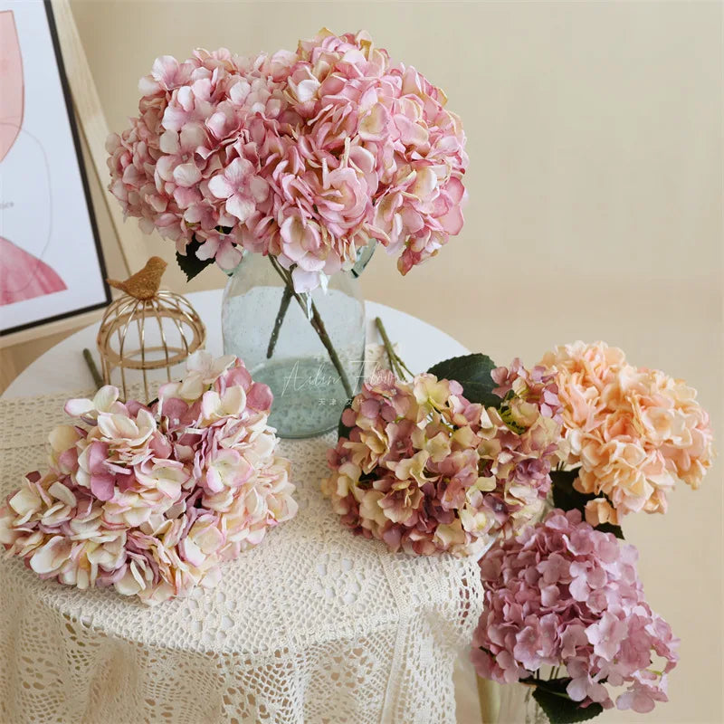 17in Artificial Hydrangea Flower Stem