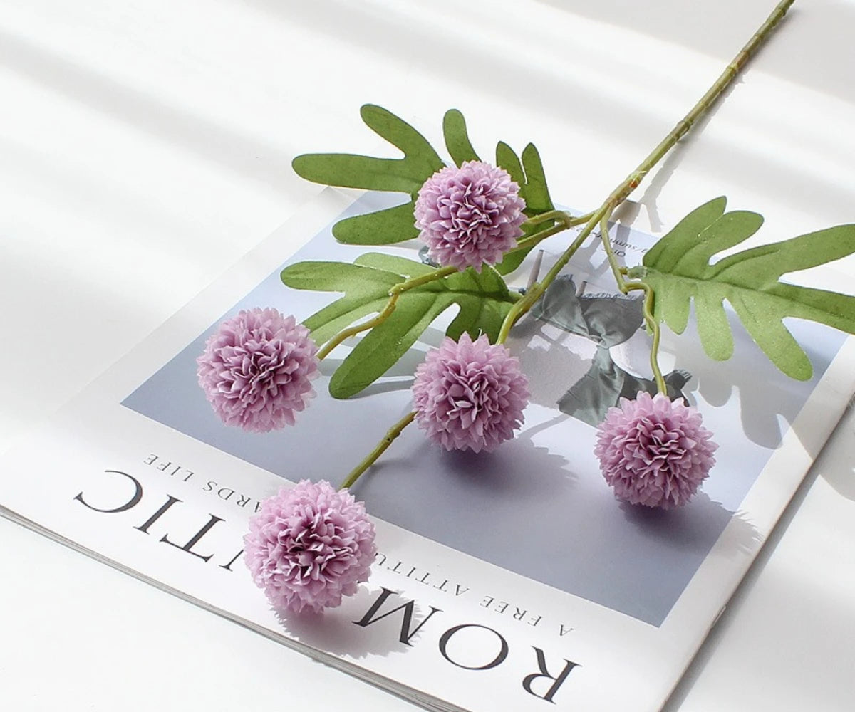 Autumn Dandelion Decorative Flower Stem