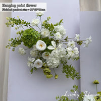 White Green Flowers Wedding Decoration Artificial Flowers Floral Backd