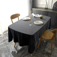 Plastic Table Cloth 54" x 72", Disposable Tablecloths Rectangle Table Cover, Plastic Table Cloths for Parties